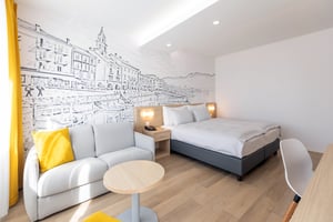 Deluxe Zimmer Borghi_divano & Bett