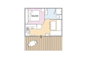 Plan Azalea 2, bungalow Campofelice